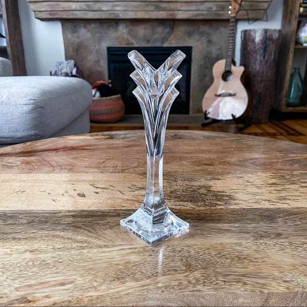 Crystal Mikasa Art Deco candle holder